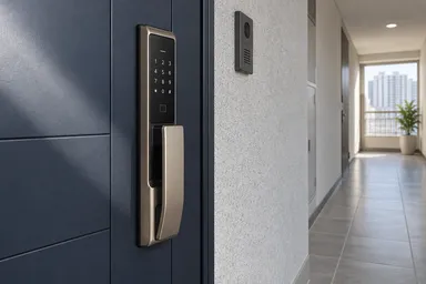 양주 회천1동 도어락 설치·교체 안내용 디지털 도어락 예시 이미지